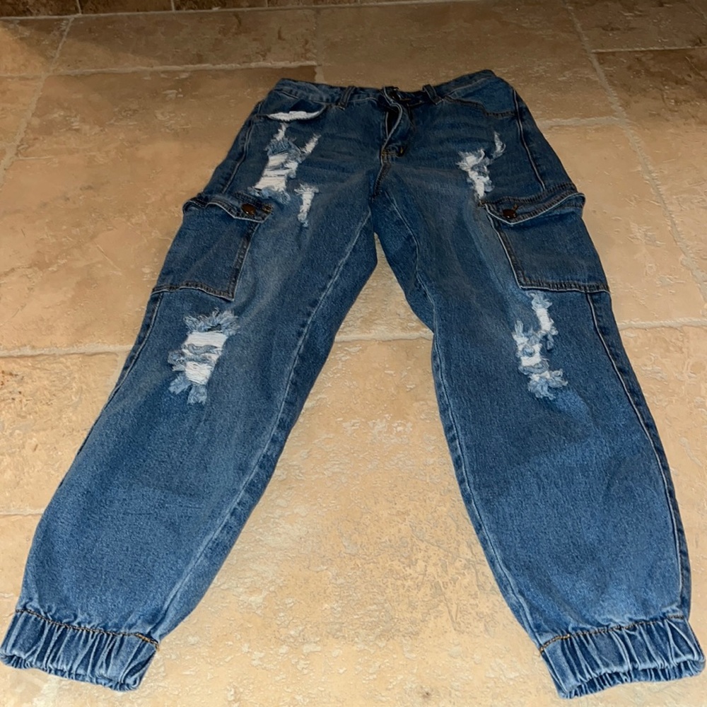 Cargo jeans by fashion nova